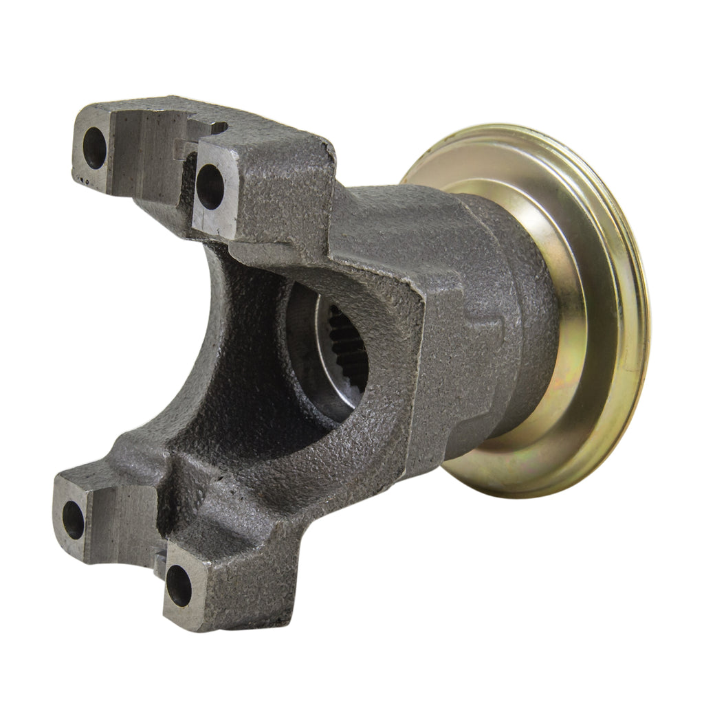 Yoke For Ford 9 Inch With 28 Spline Pinion And A 1330 U/Joint Size 9 Inch 1330(1-1/8) 28 Spline Pinion Yoke 5 Inch Length Overall (U-Bolt) Yukon Gear